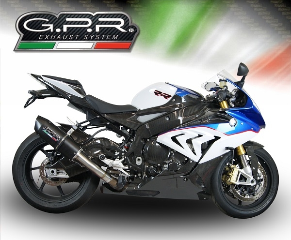 Pot echappement compatible avec Bmw S 1000 RR -M 2015-2016, Furore Nero, Échappement légal, homologué,silencieux avec db killer amovible et tuyau de liaison spécifique 
