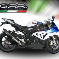 Pot echappement compatible avec Bmw S 1000 RR -M 2015-2016, Furore Nero, Échappement légal, homologué,silencieux avec db killer amovible et tuyau de liaison spécifique 