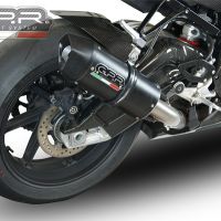 Pot echappement compatible avec Bmw S 1000 RR -M 2015-2016, Furore Nero, Échappement légal, homologué,silencieux avec db killer amovible et tuyau de liaison spécifique 