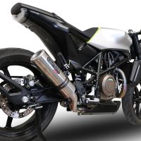 Pot echappement compatible avec Husqvarna Svartpilen 701 2018-2020, M3 Inox , Échappement légal, homologué,silencieux avec db killer amovible et tuyau de liaison spécifique 