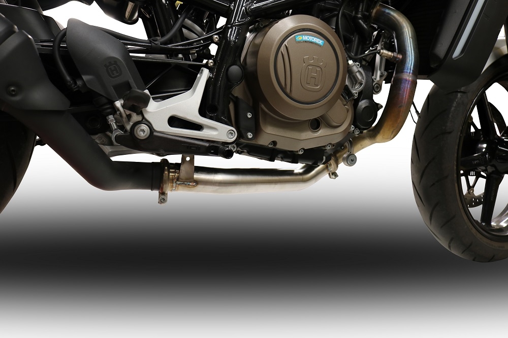 Pot echappement compatible avec Husqvarna Svartpilen 701 2018-2020, Decatalizzatore, Suppresseur de cataliseu, décatalyseurr, article sans homologation 