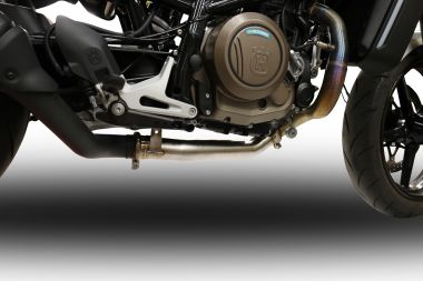 Pot echappement compatible avec Husqvarna Svartpilen 701 2018-2020, Decatalizzatore, Suppresseur de cataliseu, décatalyseurr, article sans homologation 