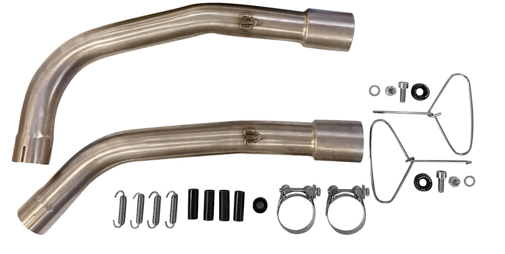 Pot echappement compatible avec Honda Vtr 1000 F Firestorm 1997-2007, Trioval, Paire de pot d'échappement homologuées, livrées avec db killer amovible et raccords spécifiques 