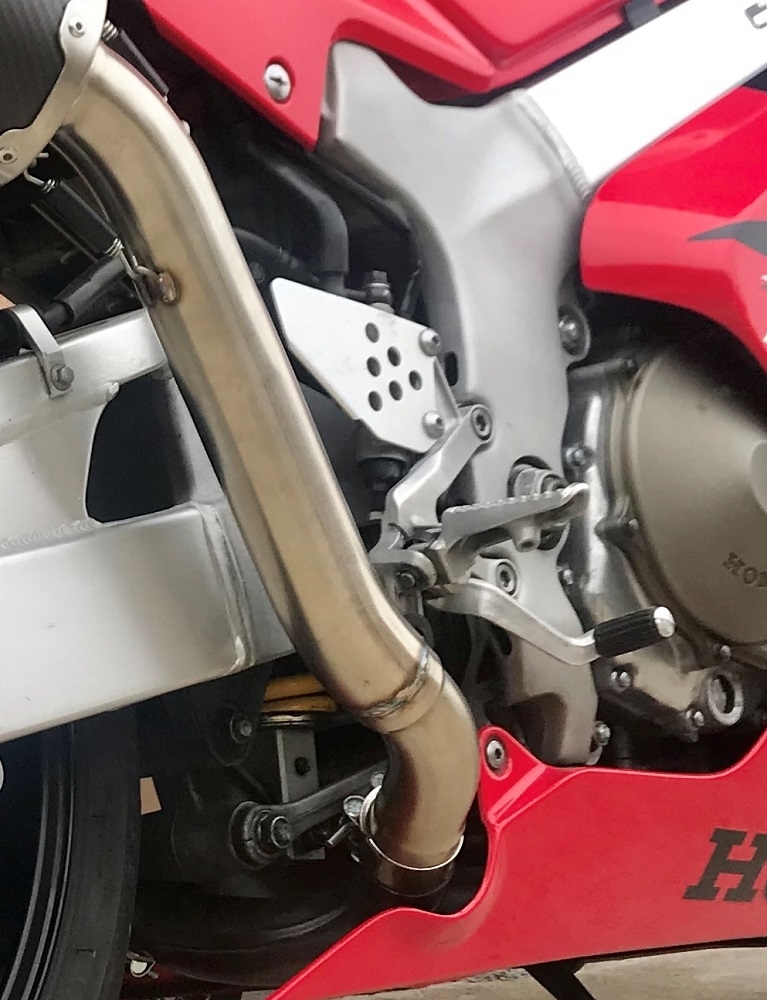 Pot echappement compatible avec Honda Vtr 1000 Sp-1 RC51 2000-2001, M3 Titanium Natural, Paire de pot d'échappement homologuées, livrées avec db killer amovible et raccords spécifiques 