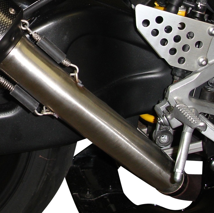 Pot echappement compatible avec Honda Vtr 1000 Sp-2 RC51 2002-2006, Furore Poppy, Paire de pot d'échappement homologuées, livrées avec db killer amovible et raccords spécifiques 