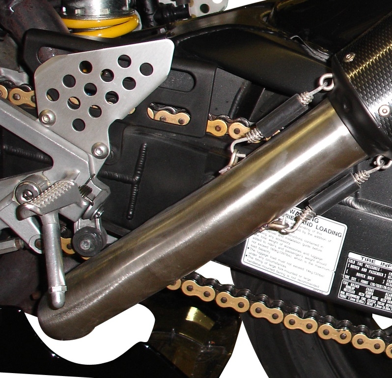 Pot echappement compatible avec Honda Vtr 1000 Sp-2 RC51 2002-2006, Trioval, Paire de pot d'échappement homologuées, livrées avec db killer amovible et raccords spécifiques 