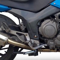 Pot echappement compatible avec Yamaha Tdm 850 1991-2001, Satinox , Échappement légal, homologué,silencieux avec db killer amovible et tuyau de liaison spécifique 