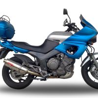 Exhaust compatible with Yamaha Tdm 850 1991-2001, Trioval, Dual slip-on including removable db killers and link pipes, EPA-compliant 