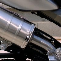 Pot echappement compatible avec Yamaha Tdm 900 2002-2014, Furore Nero, Paire de pot d'échappement homologuées, livrées avec db killer amovible et raccords spécifiques 