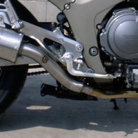 Pot echappement compatible avec Yamaha Tdm 900 2002-2014, Satinox , Paire de pot d'échappement homologuées, livrées avec db killer amovible et raccords spécifiques 