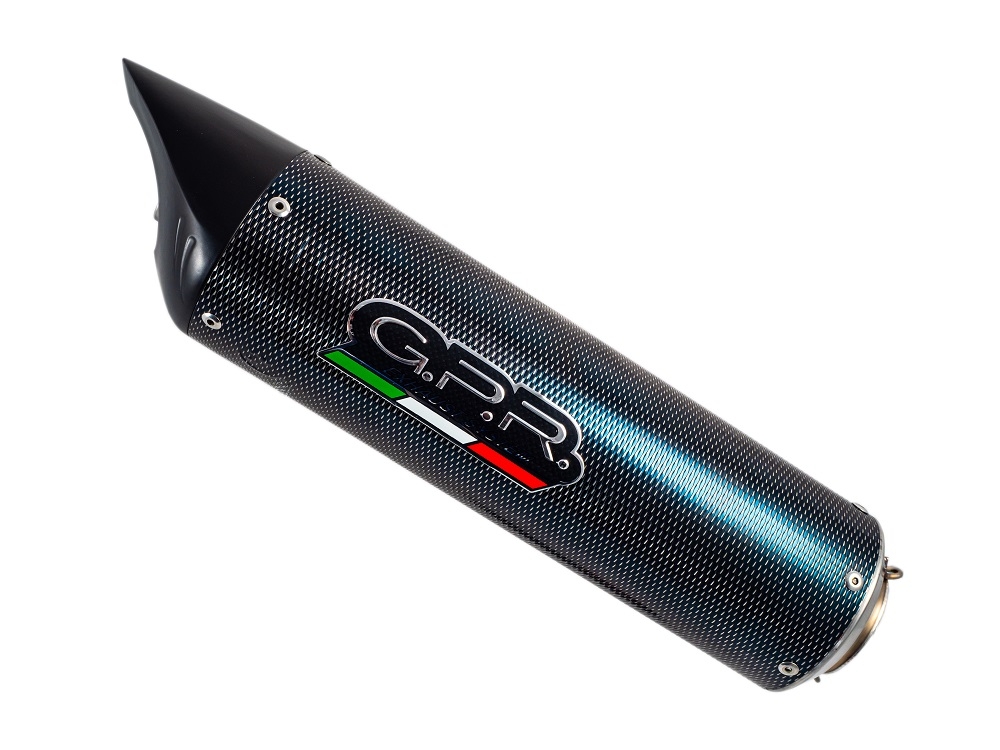 Pot echappement compatible avec Benelli Tnt 1130 2008-2016, Tiburon Poppy, Échappement légal, homologué,silencieux avec db killer amovible et tuyau de liaison spécifique 