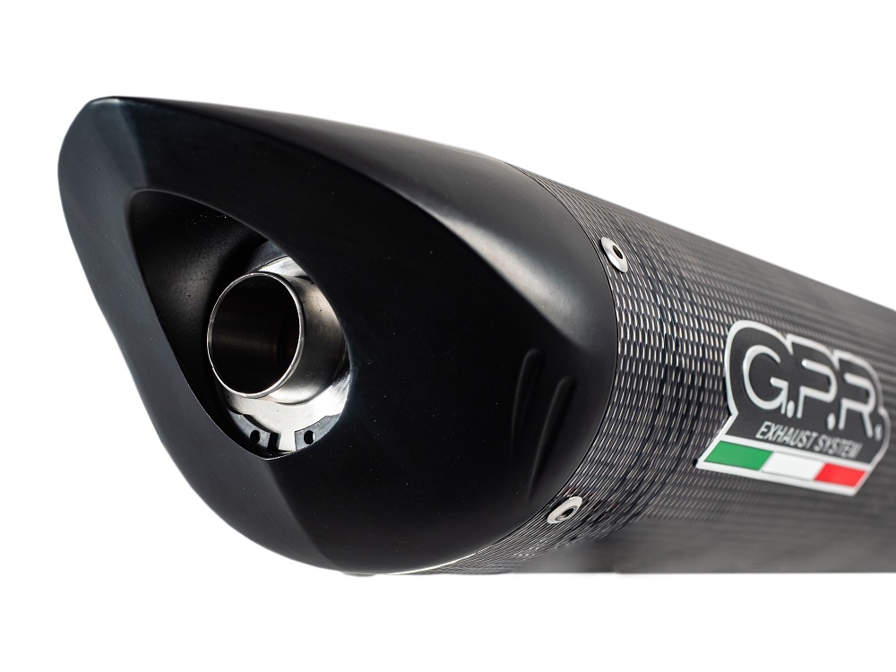 Pot echappement compatible avec Benelli Tnt 1130 2008-2016, Tiburon Poppy, Échappement légal, homologué,silencieux avec db killer amovible et tuyau de liaison spécifique 