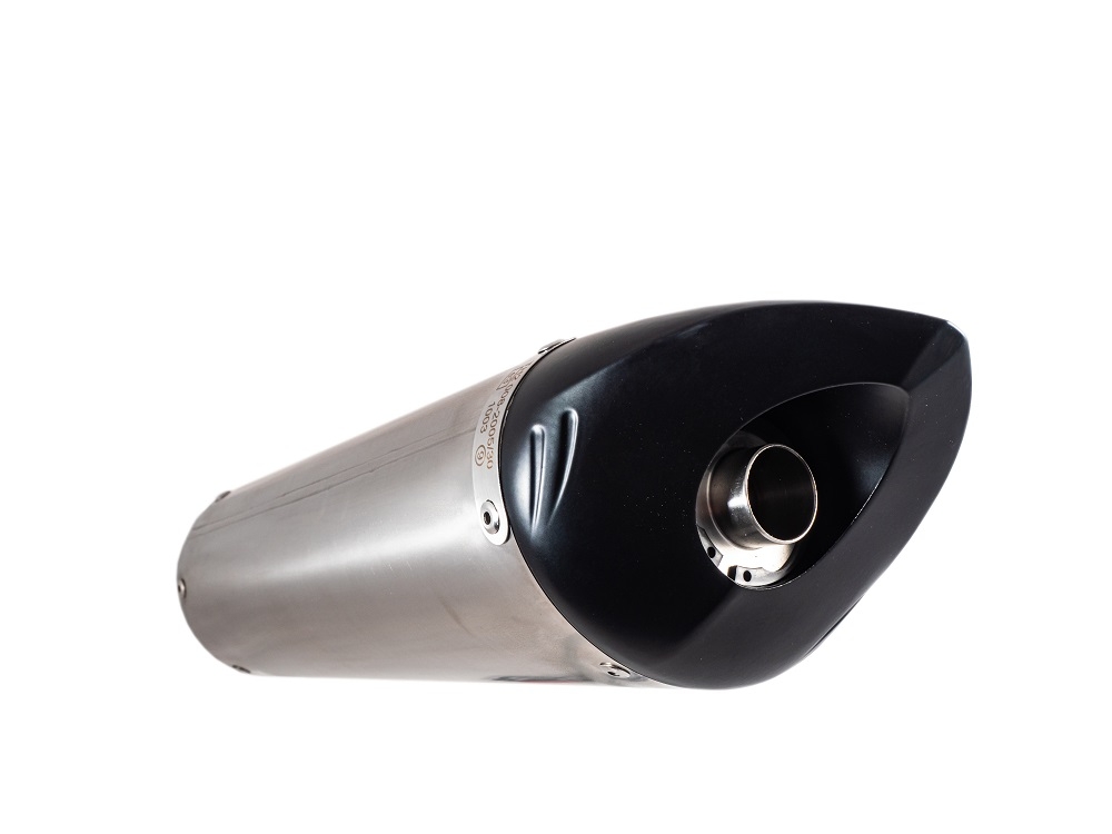 Pot echappement compatible avec Benelli Tnt 899 2008-2016, Tiburon Titanium, Échappement légal, homologué,silencieux avec db killer amovible et tuyau de liaison spécifique 