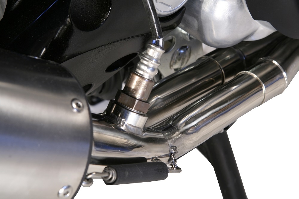 Pot echappement compatible avec Yamaha T-Max 500 2001-2011, Trioval, Homologué et légal, système d'échappement complet, avec db killer amovible 