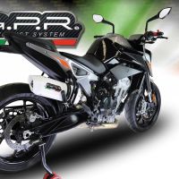 Pot echappement compatible avec Ktm Duke 790 2017-2020, Albus Evo4, Échappement légal, homologué,silencieux avec db killer amovible et tuyau de liaison spécifique 