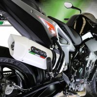 Pot echappement compatible avec Ktm Duke 790 2017-2020, Albus Evo4, Échappement légal, homologué,silencieux avec db killer amovible et tuyau de liaison spécifique 