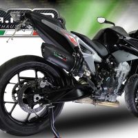 Pot echappement compatible avec Ktm Duke 790 2021-2024, Furore Evo4 Nero, Échappement légal, homologué,silencieux avec db killer amovible et tuyau de liaison spécifique 