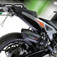 Pot echappement compatible avec Ktm Duke 790 2021-2024, Furore Evo4 Nero, Échappement légal, homologué,silencieux avec db killer amovible et tuyau de liaison spécifique 