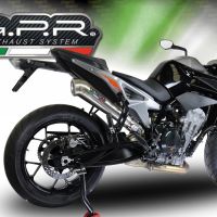 Pot echappement compatible avec Ktm Duke 790 2021-2024, Powercone Evo, Échappement légal, homologué,silencieux avec db killer amovible et tuyau de liaison spécifique 
