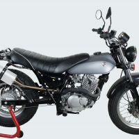 Pot echappement compatible avec Suzuki Rv 200 Van Van 2016-2017, Albus Ceramic, Échappement légal, homologué,silencieux avec db killer amovible et tuyau de liaison spécifique 