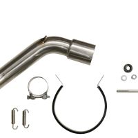 Pot echappement compatible avec Kawasaki Versys 1000 I.E. 2019-2020, Dual Poppy, Échappement légal, homologué,silencieux avec db killer amovible et tuyau de liaison spécifique 