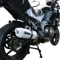 Pot echappement compatible avec Kawasaki Versys 1000 I.E. 2021-2024, Albus Evo4, Échappement légal, homologué,silencieux avec db killer amovible et tuyau de liaison spécifique 