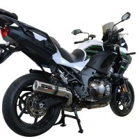 Pot echappement compatible avec Kawasaki Versys 1000 I.E. 2021-2024, M3 Inox , Échappement légal, homologué,silencieux avec db killer amovible et tuyau de liaison spécifique 