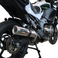 Pot echappement compatible avec Kawasaki Versys 1000 I.E. 2021-2024, M3 Inox , Échappement légal, homologué,silencieux avec db killer amovible et tuyau de liaison spécifique 