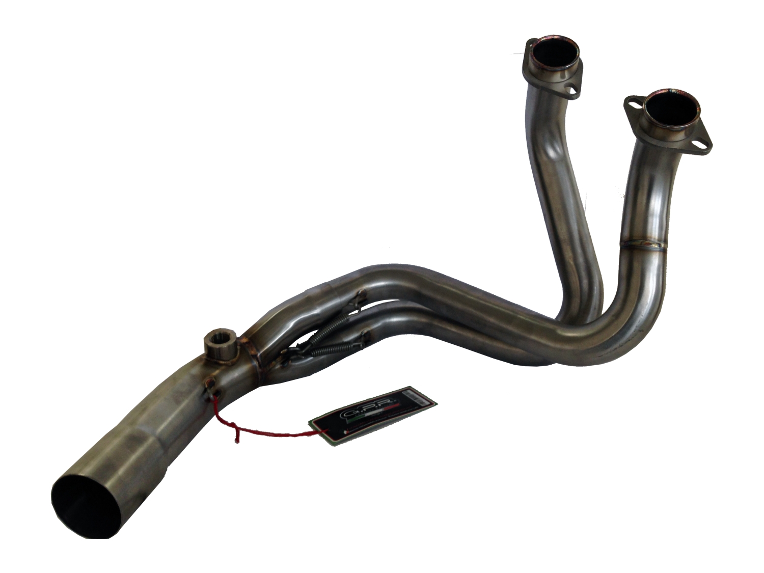 Pot echappement compatible avec Kawasaki Er 6 N - F 2012-2016, M3 Poppy , Homologué et légal, système d'échappement complet, avec db killer amovible 