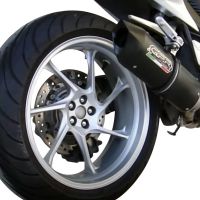 Pot echappement compatible avec Honda Vfr 1200 F I.E. 2010-2016, Furore Nero, Échappement légal, homologué,silencieux avec db killer amovible et tuyau de liaison spécifique 