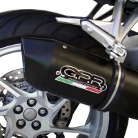 Pot echappement compatible avec Honda Vfr 1200 F I.E. 2010-2016, Furore Nero, Échappement légal, homologué,silencieux avec db killer amovible et tuyau de liaison spécifique 