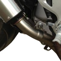 Pot echappement compatible avec Honda Vfr 1200 F I.E. 2010-2016, Furore Nero, Échappement légal, homologué,silencieux avec db killer amovible et tuyau de liaison spécifique 