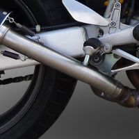 Pot echappement compatible avec Honda Vtr 1000 F Firestorm 1997-2007, Trioval, Paire de pot d'échappement homologuées, livrées avec db killer amovible et raccords spécifiques 