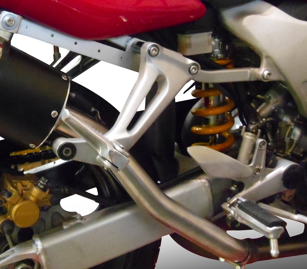 Pot echappement compatible avec Honda Vtr 1000 F Firestorm 1997-2007, Trioval, Paire de pot d'échappement homologuées, livrées avec db killer amovible et raccords spécifiques 