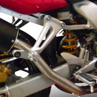 Pot echappement compatible avec Honda Vtr 1000 F Firestorm 1997-2007, Trioval, Paire de pot d'échappement homologuées, livrées avec db killer amovible et raccords spécifiques 