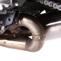 Pot echappement compatible avec Yamaha Xj 6 - Xj 600 Diversion 2009-2017, M3 Inox , Homologué et légal, système d'échappement complet, avec db killer amovible 