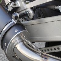 Pot echappement compatible avec Yamaha Xjr 1200 1995-1997, Furore Nero, Paire de pot d'échappement homologuées, livrées avec db killer amovible et raccords spécifiques 