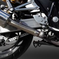 Exhaust compatible with Yamaha XJR1300 2007-2017, Trioval, Slip-on exhaust including removable db killer and link pipe, EPA-compliant 