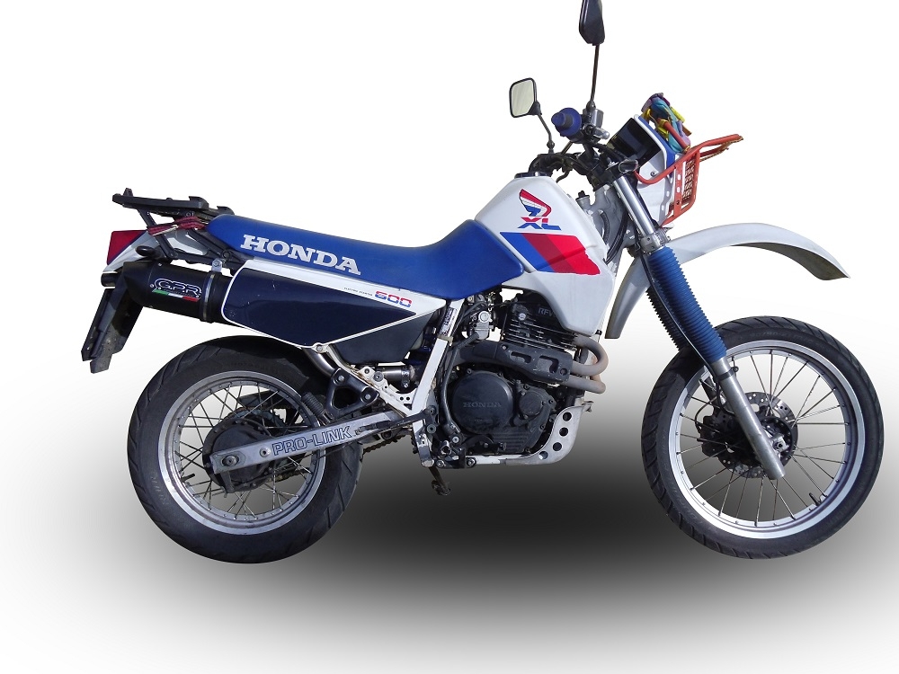 Pot echappement compatible avec Honda Xl 600 Lm-Rm 1985-1989, Furore Poppy, Échappement légal, homologué,silencieux avec db killer amovible et tuyau de liaison spécifique 