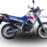 Pot echappement compatible avec Honda Xl 600 Lm-Rm 1985-1989, Furore Poppy, Échappement légal, homologué,silencieux avec db killer amovible et tuyau de liaison spécifique 