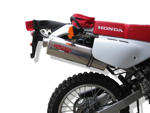 Pot echappement compatible avec Honda Xr 600 R 1991-1999, Trioval, Échappement légal, homologué,silencieux avec db killer amovible et tuyau de liaison spécifique 