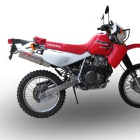 Pot echappement compatible avec Honda Xr 650 L 1993-2025, Trioval, Pot echappement racing,silencieux avec db killer et des tuyaux de liaison sans homologation 