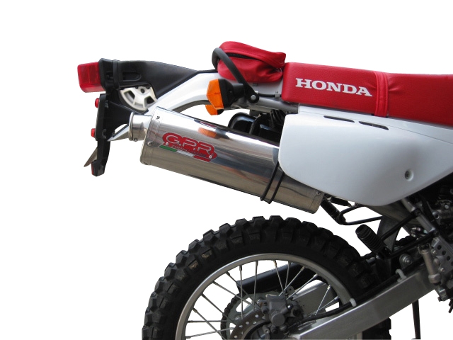 Pot echappement compatible avec Honda Xr 650 L 1993-2025, Trioval, Pot echappement racing,silencieux avec db killer et des tuyaux de liaison sans homologation 