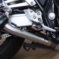 Pot echappement compatible avec Yamaha Xjr 1200 1995-1997, Trioval, Paire de pot d'échappement homologuées, livrées avec db killer amovible et raccords spécifiques 