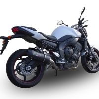 Pot echappement compatible avec Yamaha Fz.1 - Fazer 1000 2006-2014, Furore Nero, Échappement légal, homologué,silencieux avec db killer amovible et tuyau de liaison spécifique 