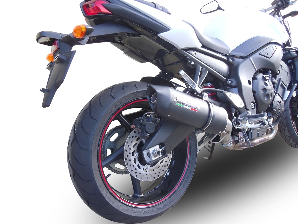 Pot echappement compatible avec Yamaha Fz.1 - Fazer 1000 2006-2014, Furore Nero, Échappement légal, homologué,silencieux avec db killer amovible et tuyau de liaison spécifique 