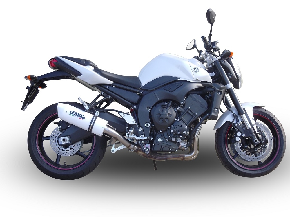 Pot echappement compatible avec Yamaha Fz.1 - Fazer 1000 2006-2014, Albus Ceramic, Échappement légal, homologué,silencieux avec db killer amovible et tuyau de liaison spécifique 