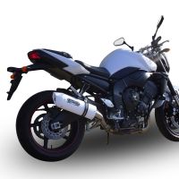 Pot echappement compatible avec Yamaha Fz.1 - Fazer 1000 2006-2014, Albus Ceramic, Échappement légal, homologué,silencieux avec db killer amovible et tuyau de liaison spécifique 