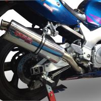 Pot echappement compatible avec Yamaha Yzf 750 1993-1998, Trioval, Échappement légal, homologué,silencieux avec db killer amovible et tuyau de liaison spécifique 