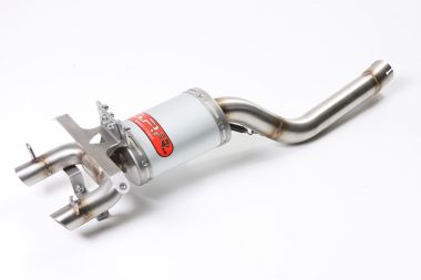 Pot echappement compatible avec Yamaha Fz6 600-Fazer S1-S2 2004-2013, Alluminio Ghost, Échappement légal, homologué,silencieux avec db killer amovible et tuyau de liaison spécifique 